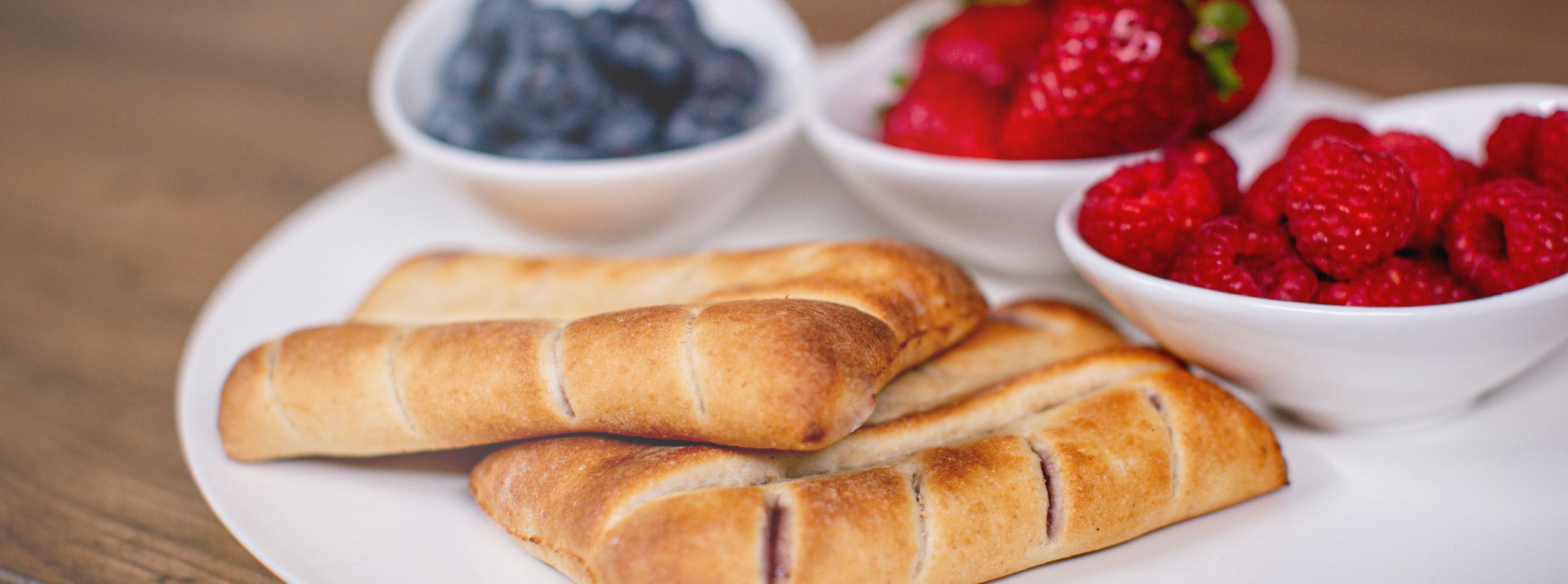 Berries & Cream Twin Breadstick Pastry